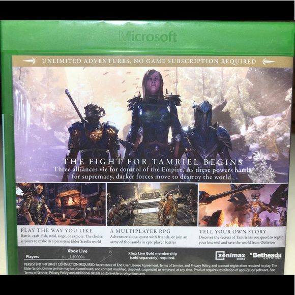 NWT The Elder Scrolls Online XBOX ONE Video Game - Picture 3 of 5